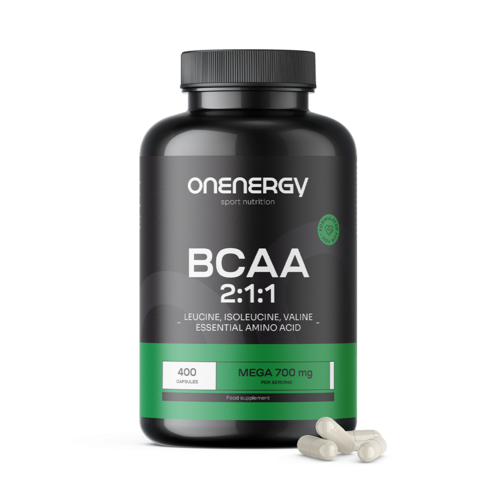 BCAA 2:1:1 Mega 700 мг, 400 капсули