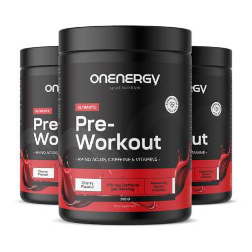 3x Pre-Workout – прах за приготвяне на напитка, общо 930 г