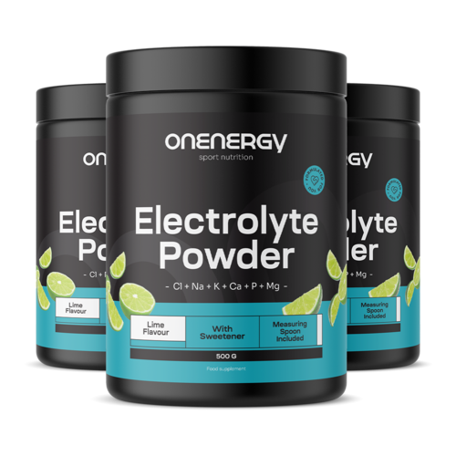 3x Електролити на прах – лайм, общо 1500 г