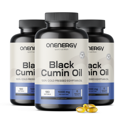 3x Масло от черен кимион 1000 мг, общо 540 меки капсули